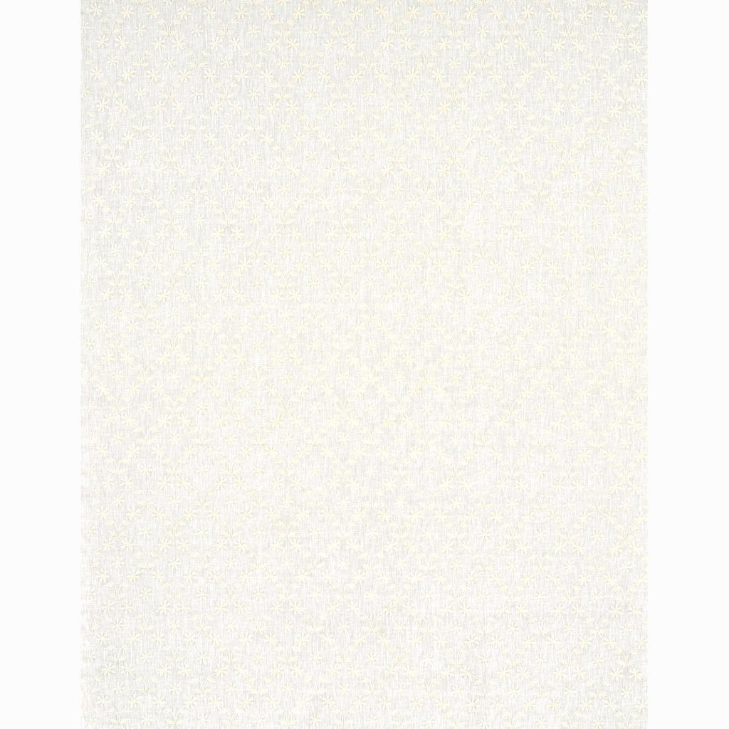 Schumacher Cellini Embroidered Sheer Ivory Fabric