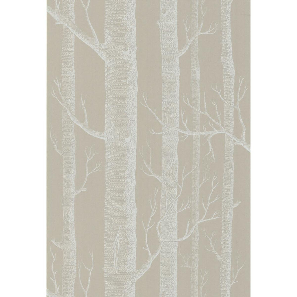 Cole & Son WOODS WHITE/TAUPE Wallpaper