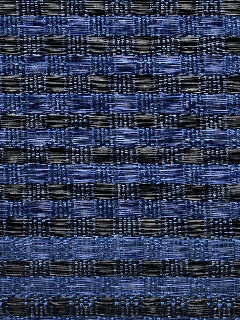 Old World Weavers Dales Horsehair Blue / Black Fabric