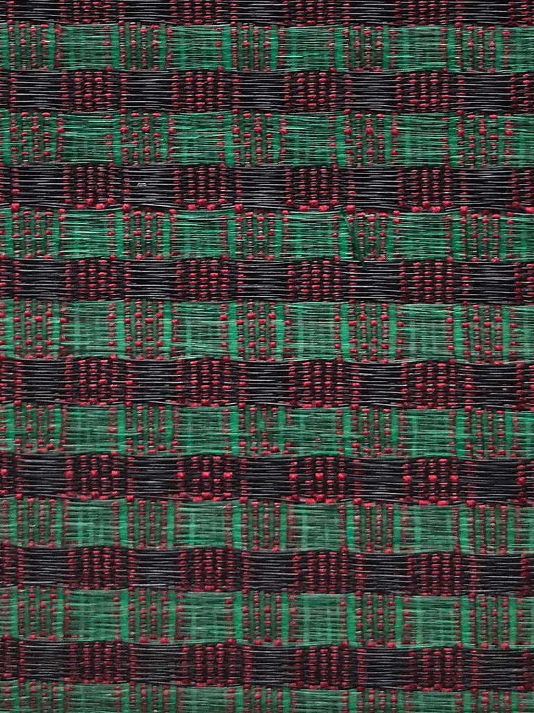 Old World Weavers Dales Horsehair Red / Green / Black Fabric