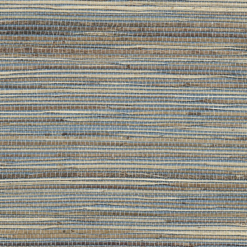 Phillip Jeffries Great Grasses - Shoreline Grass and Grass Roots Susans Sky Blue Wallpaper