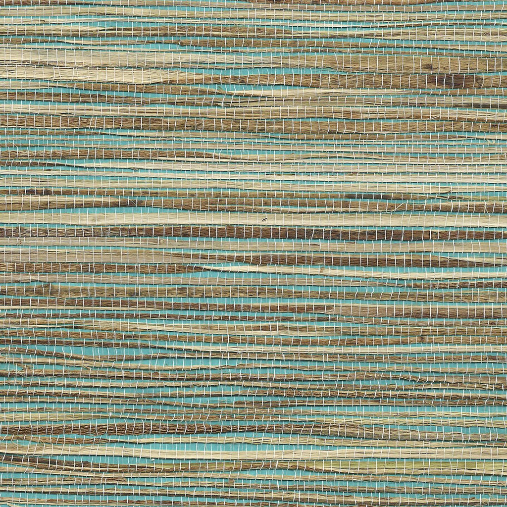 Phillip Jeffries Great Grasses - Shoreline Grass and Grass Roots Tess Turquoise Wallpaper
