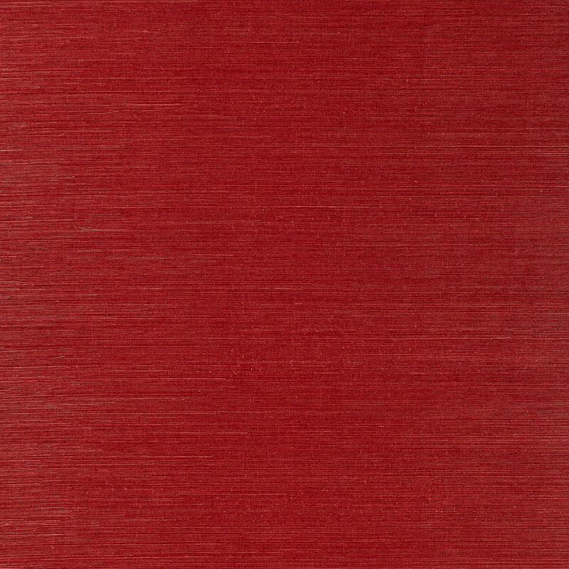 Schumacher Osan Sisal Red Wallpaper