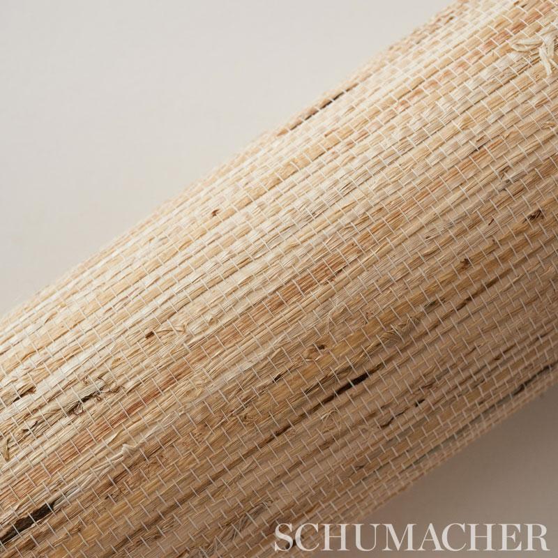 Schumacher Sonota Arrowroot Oatmeal Wallpaper