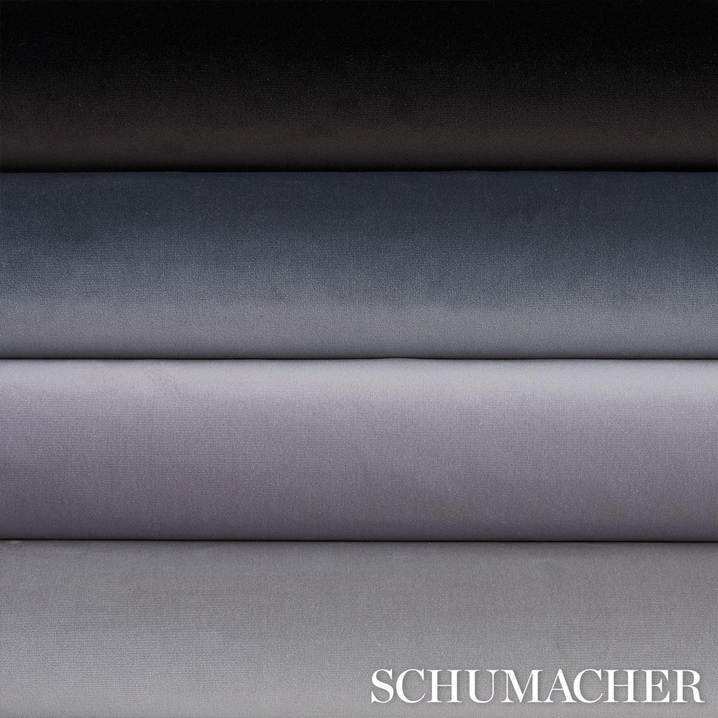 Schumacher Gainsborough Velvet Platinum Fabric