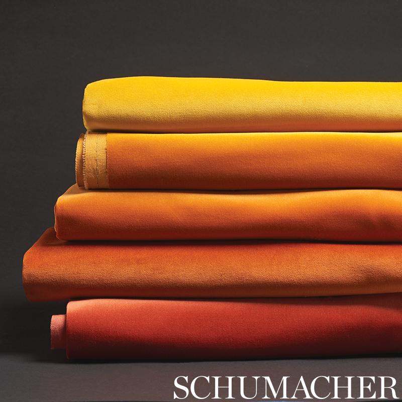 Schumacher Gainsborough Velvet Marigold Fabric