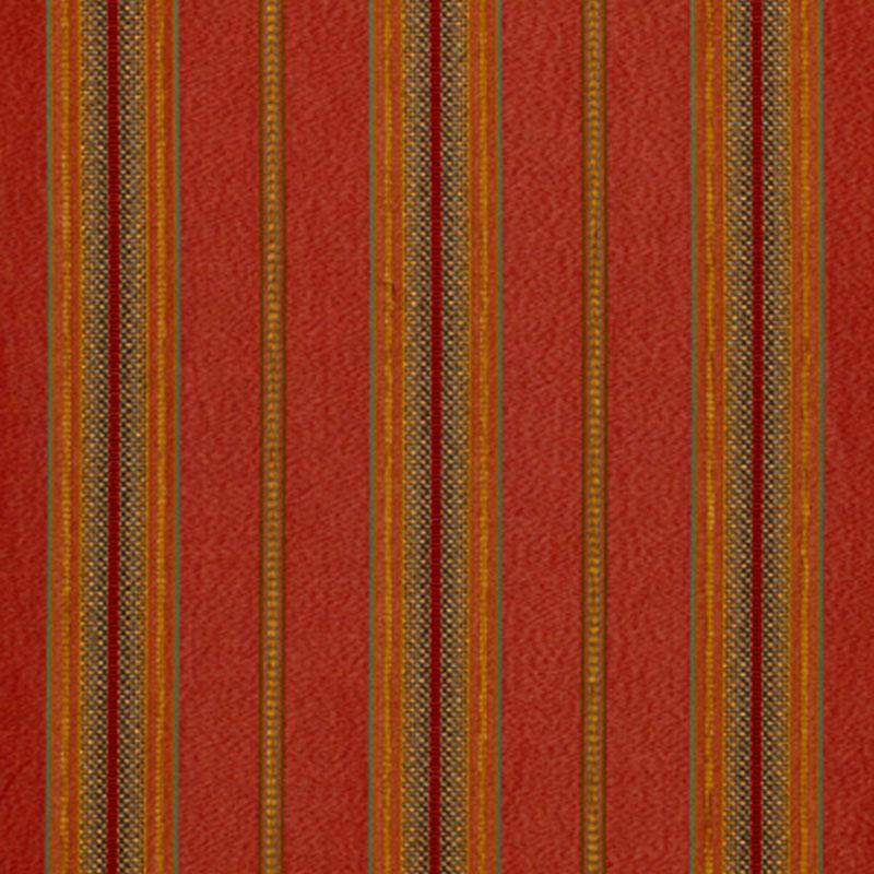 Schumacher Sinclair Chenille Stripe Rouge Fabric