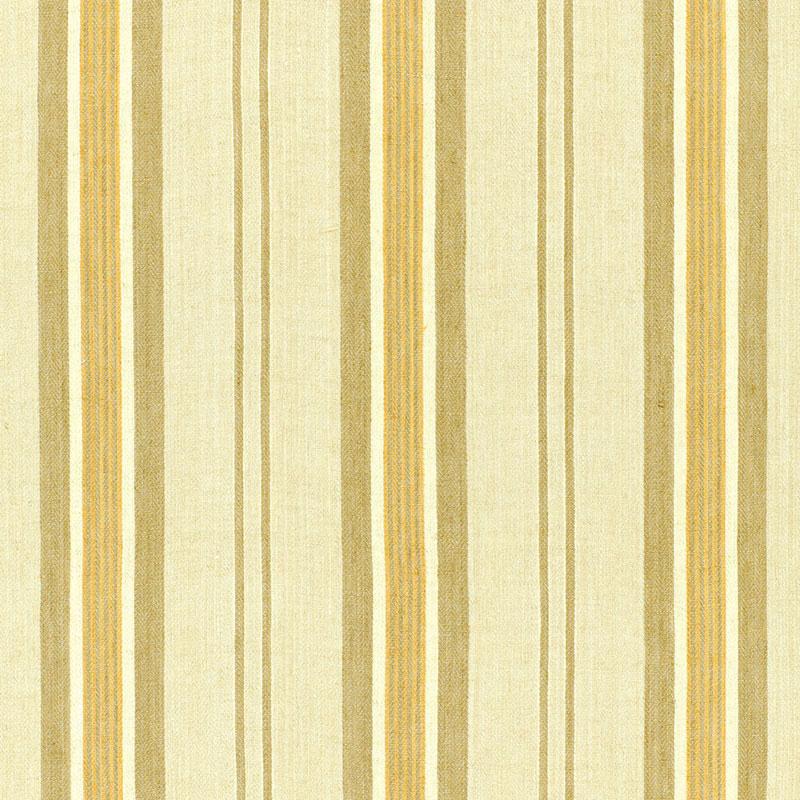 Schumacher Sagaponic Linen Stripe Driftwood Fabric