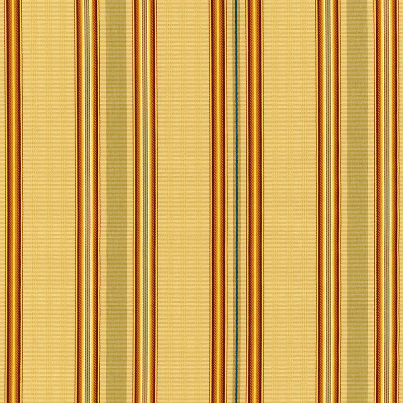 Schumacher Biella Silk Stripe Spice Fabric