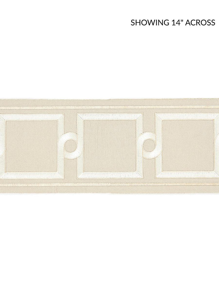 Scalamandre Square Link Embroidered Tape Sand Trim
