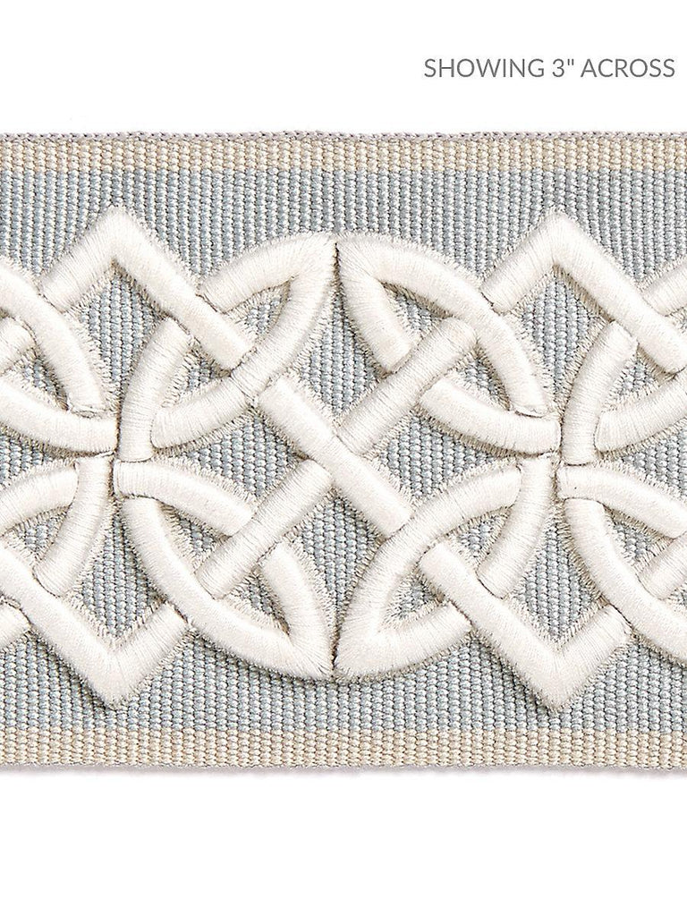 Scalamandre CELTIC EMBROIDERED TAPE MINERAL Trim