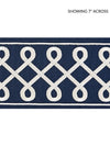Scalamandre Soutache Embroidered Tape Navy Trim