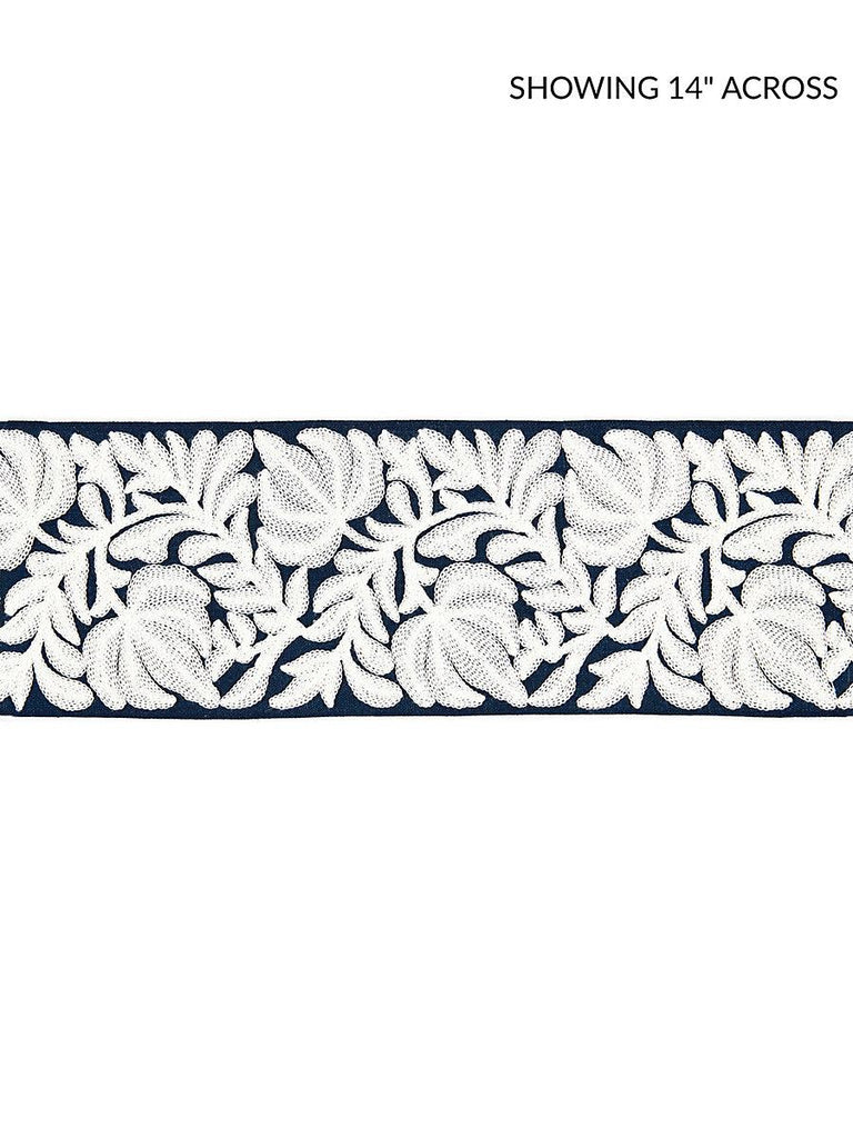 Scalamandre COVENTRY EMBROIDERED TAPE NAVY Trim