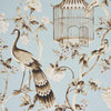 Schumacher Oiseaux Et Fleurs Mineral Wallpaper