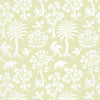 Schumacher Palm Damask Willow Wallpaper