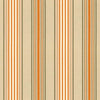 Schumacher Saratoga Cotton Stripe Beige / Mocha / Pumpkin Fabric