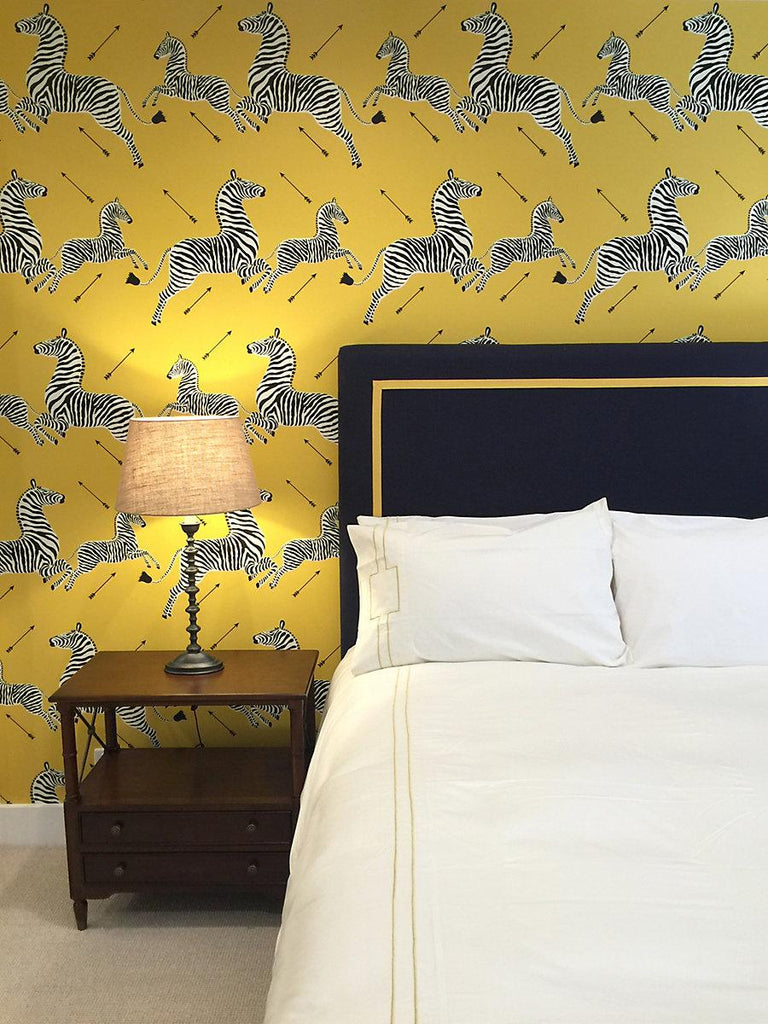 Scalamandre Zebras - Wallpaper Yellow Wallpaper