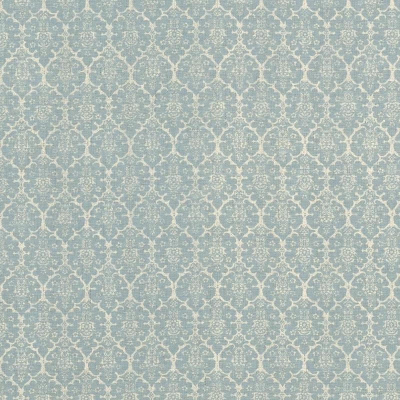 Schumacher Burley Blue Fabric