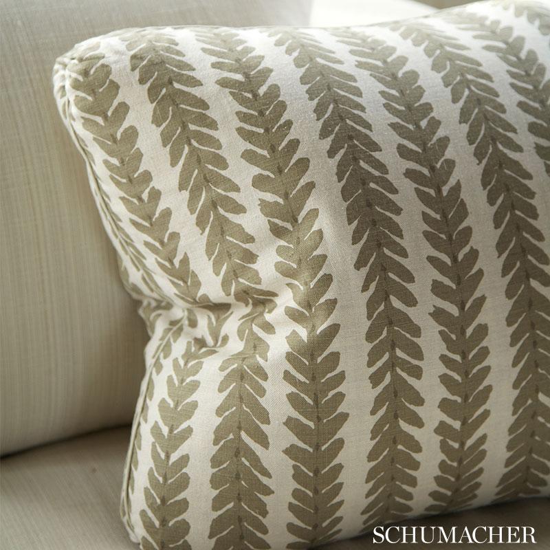 Schumacher Woodperry Aqua Fabric