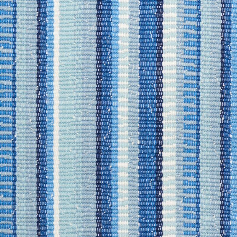 Schumacher Primavera Stripe Sea Fabric