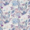 Schumacher Zanzibar Linen Print Hyacinth Fabric
