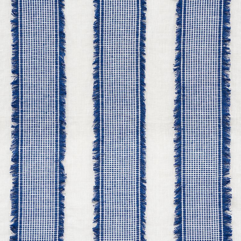 Schumacher Tulum Casement Blue Fabric