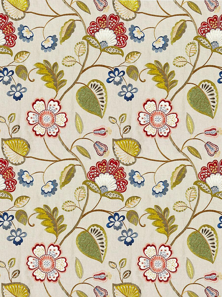 Scalamandre Willowood Embroidery Bloom Fabric