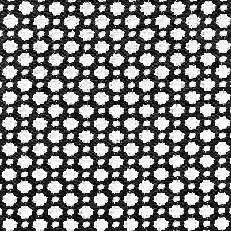 Schumacher Betwixt Black / White Fabric
