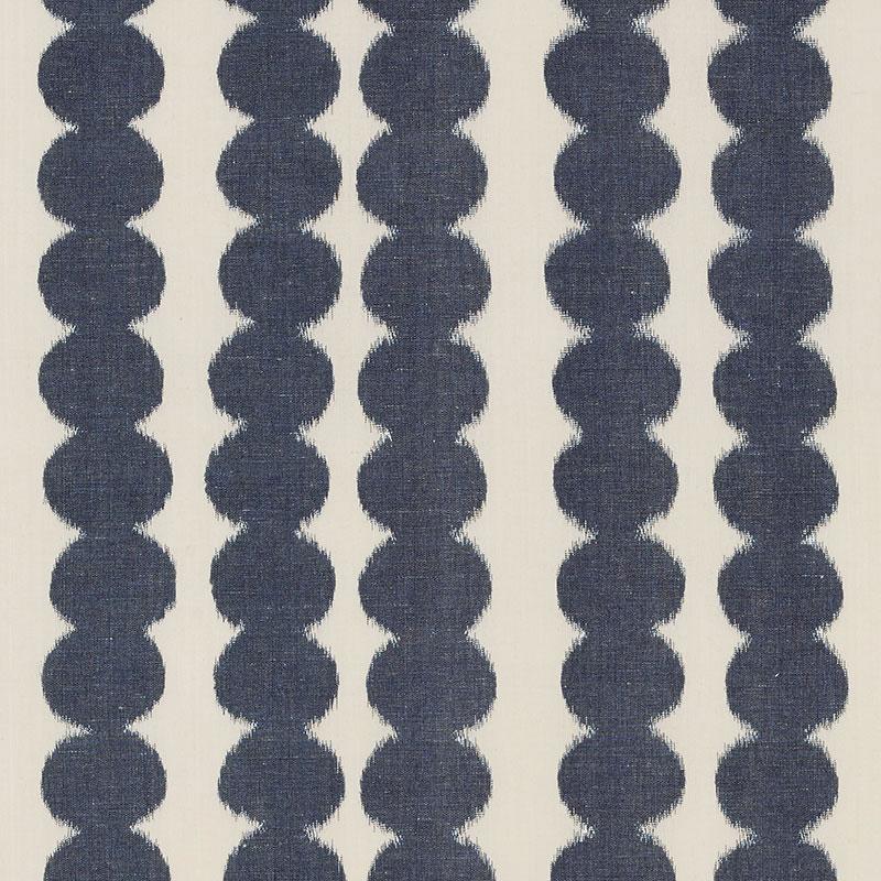 Schumacher Full Circle Navy Fabric