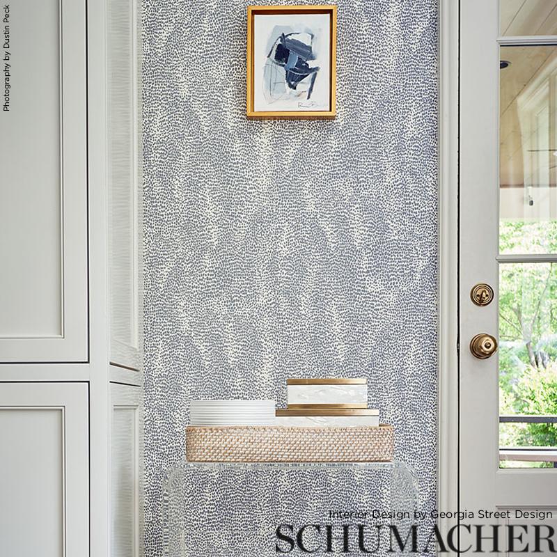 Schumacher Drizzle Dove Wallpaper