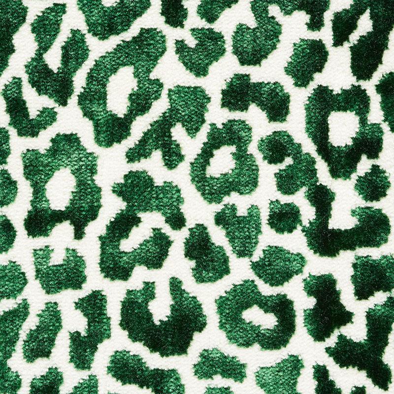 Schumacher Madeleine Velvet Emerald Fabric