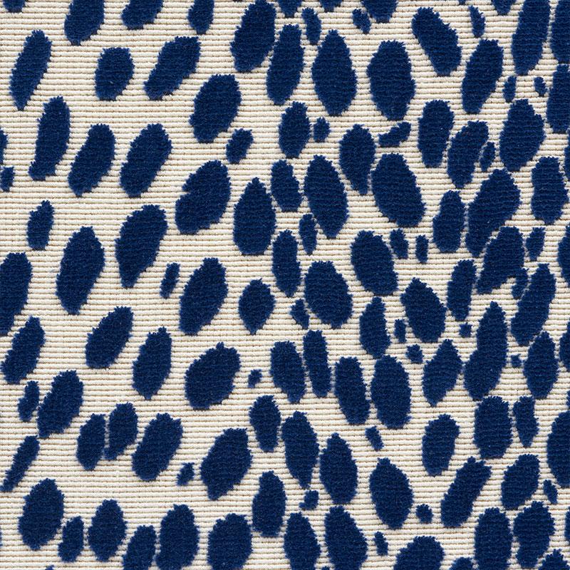 Schumacher Cheetah Velvet Ink Fabric