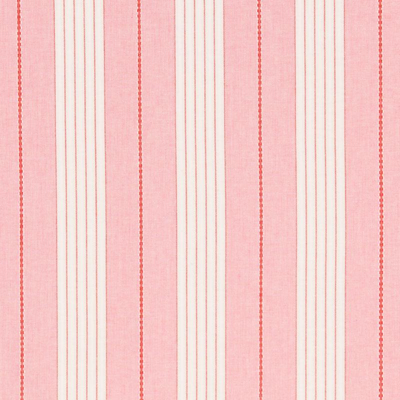 Schumacher Audrey Stripe Pink & Red Fabric