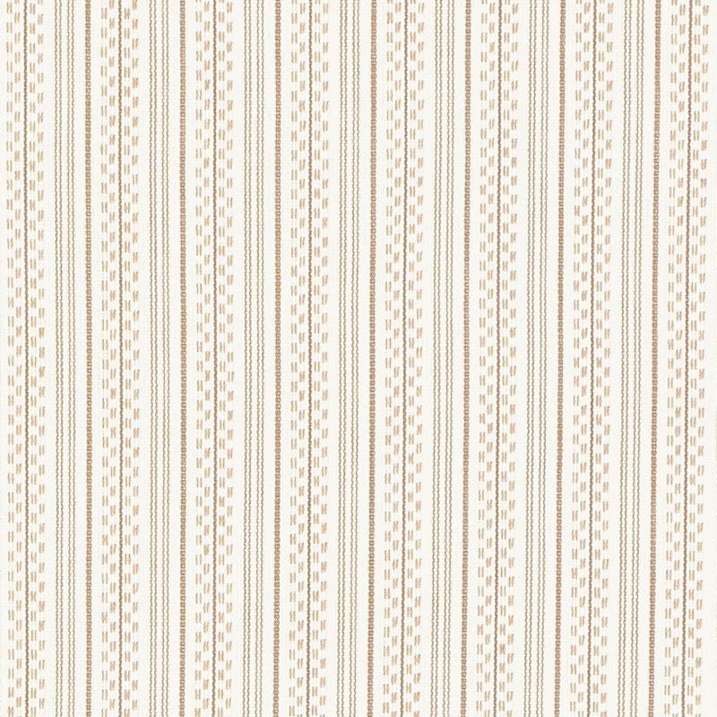 Schumacher Jack Stripe Sand Fabric