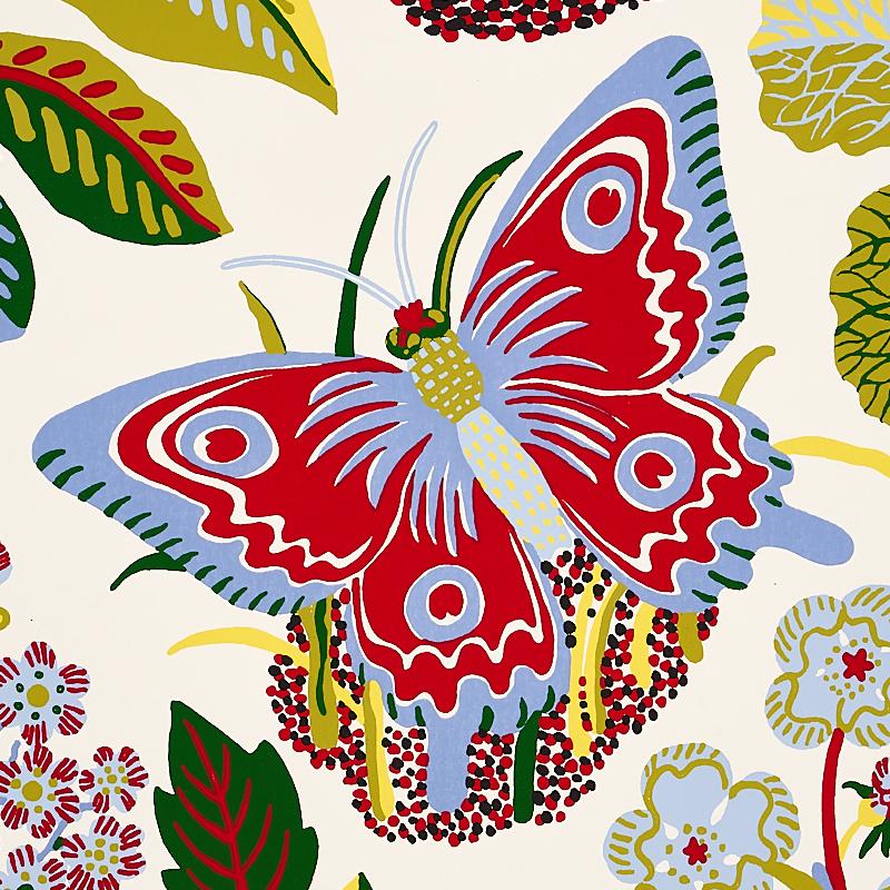 Schumacher Exotic Butterfly Multi Wallpaper