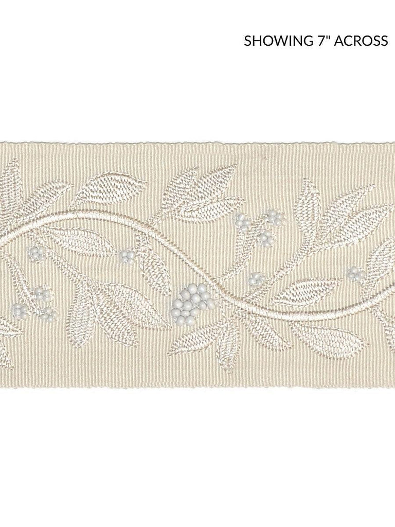 Scalamandre Laurel Embroidered Tape Vellum Trim