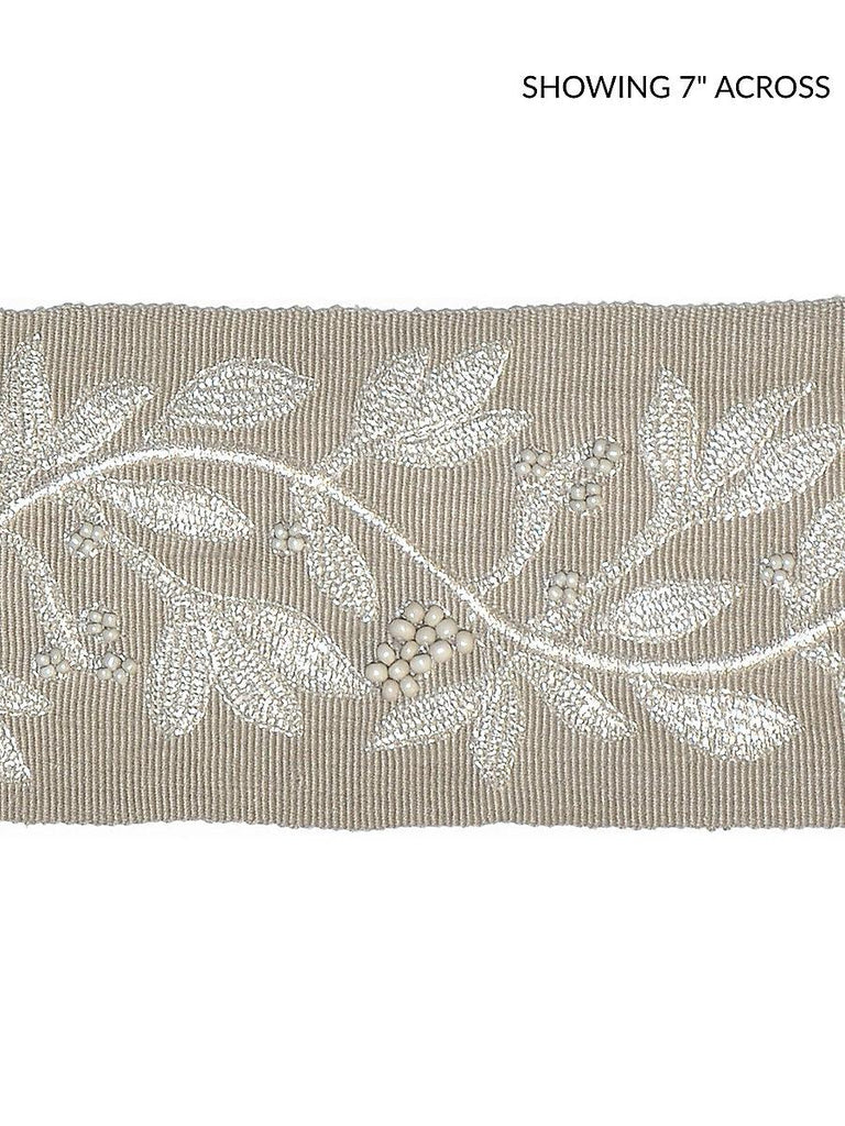 Scalamandre Laurel Embroidered Tape Flax Trim