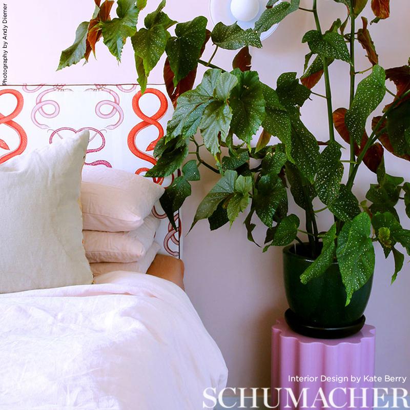 Schumacher Giove Ruby & Garnet Wallpaper