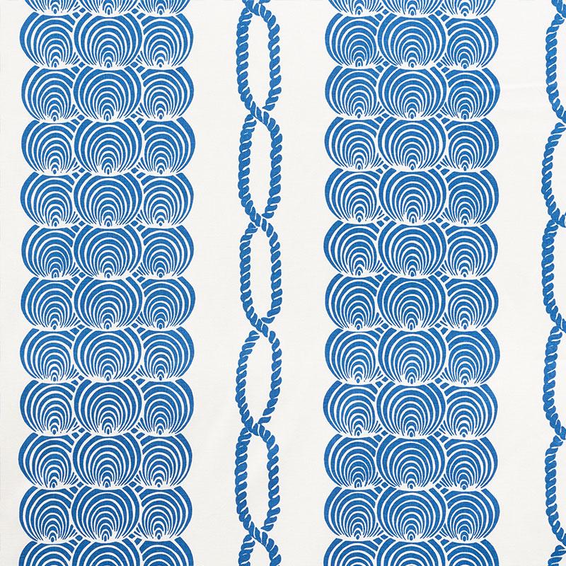 Schumacher Coralline Blue Fabric