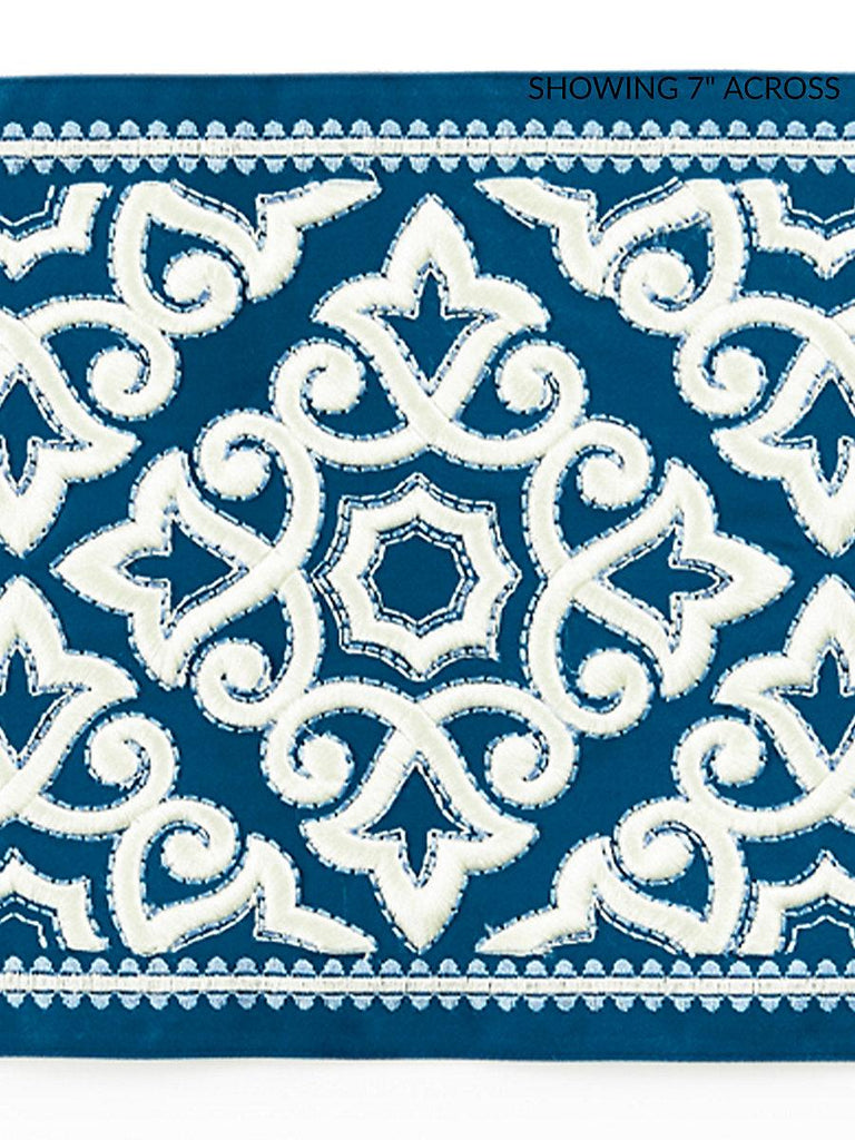 Scalamandre Ornamental Embroidered Tape Porcelain Trim