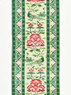 Scalamandre Royal Peony Linen Print Spring Green Fabric