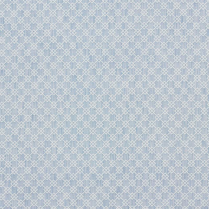 Schumacher Albert Fret Blue Fabric