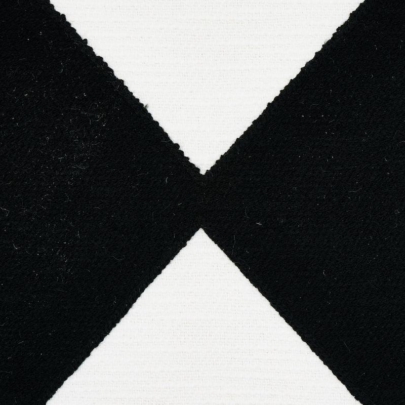 Schumacher Binary Embroidery Black Fabric