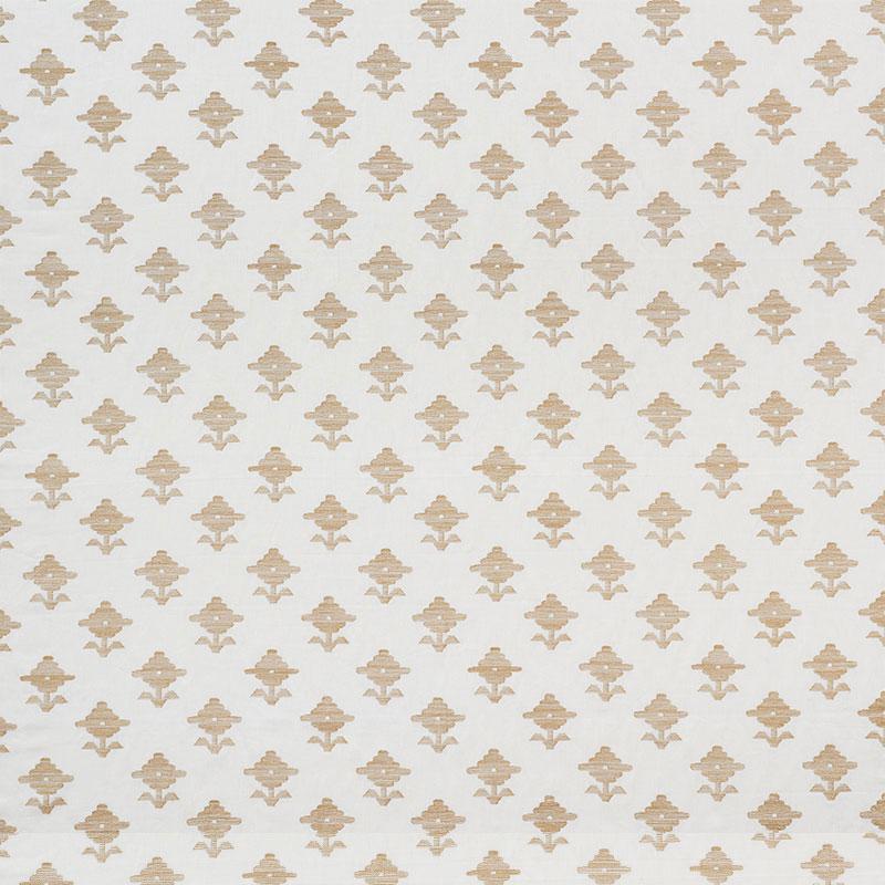 Schumacher Rubia Embroidery Ivory Fabric