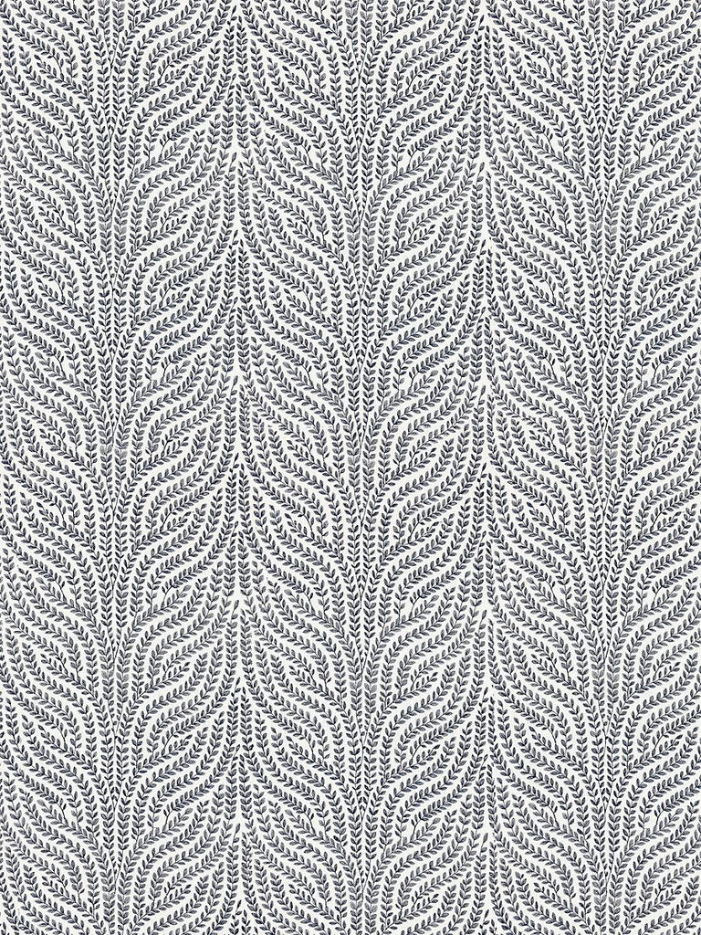Scalamandre WILLOW VINE EMBROIDERY NAVY Fabric