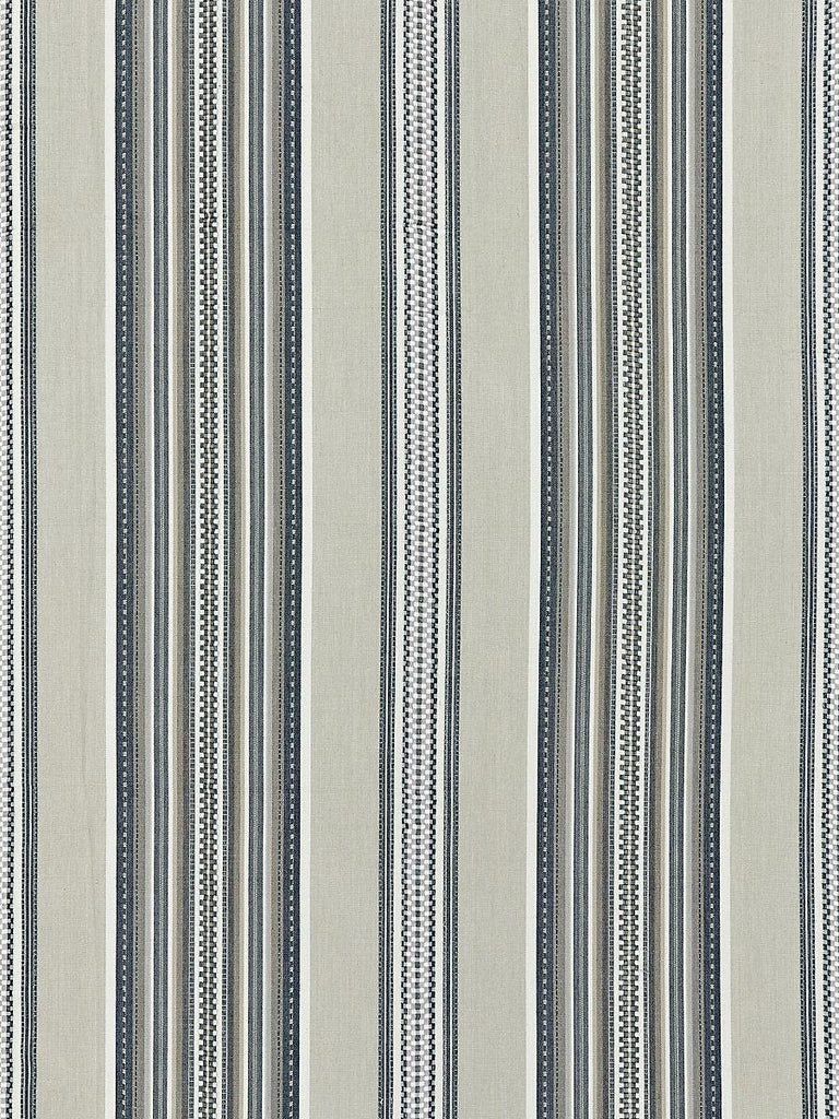 Scalamandre Cyrus Cotton Stripe Stone Fabric