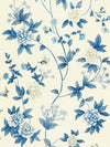 Scalamandre Luoyang Garden Sisal Porcelain Wallpaper