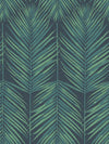 Seabrook Paradise Palm Tropic Midnight Wallpaper