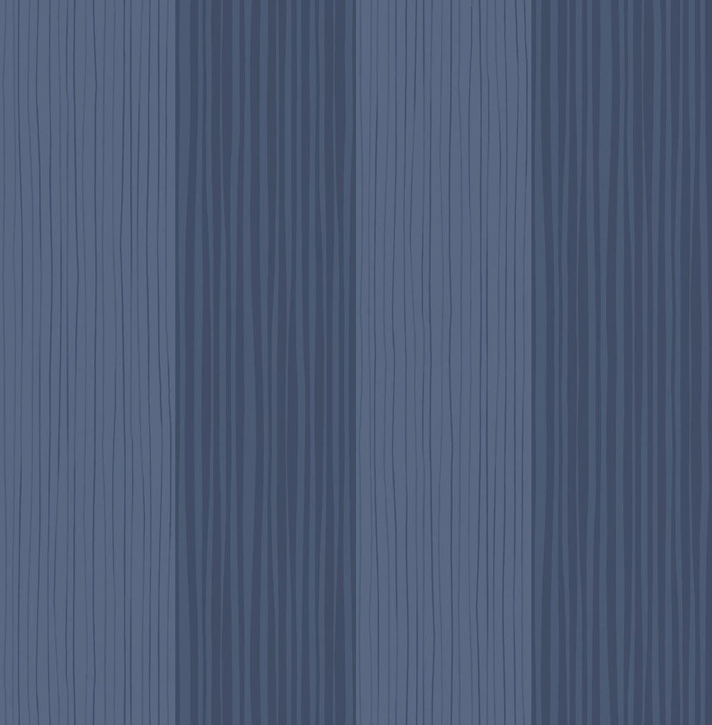 Seabrook Stripes Navy Wallpaper