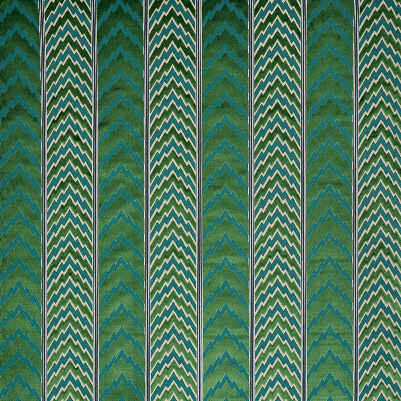 Schumacher Florentine Velvet Emerald Fabric